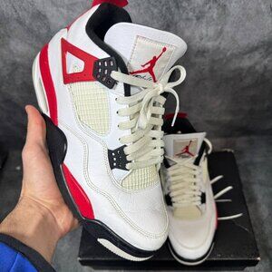 Size 12 | Jordan 4 Red Cement With Box | Pre-Owned
